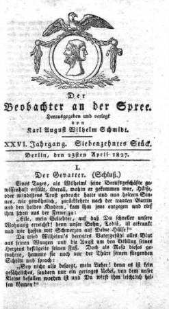 17. Stueck, 23. April 1827