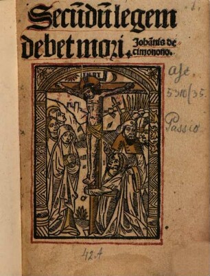 Secundum legem debet mori passio Johannis decimo nono