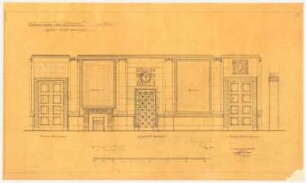 Wohnhaus Dr. Eduard Simon, Berlin: Wandansichten des Vestibüls