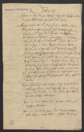 Verzeichnis der am 12. Mai 1656 im Spital zu Aschaffenburg verzeichneten Weine und Früchte