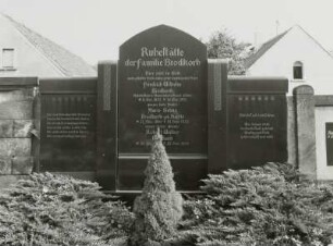 Wandgrabmal der Familie Brodkorb