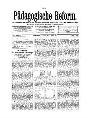 Zu Herrn Honebrinckers Entgegenung auf den Artikel Hygiene und Unterricht
