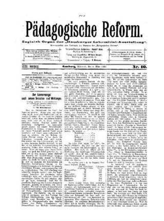 Zu Herrn Honebrinckers Entgegenung auf den Artikel Hygiene und Unterricht