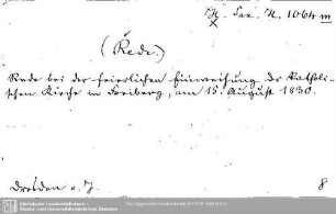 Historia Saxoniae H 1064.m: Historia Saxoniae H 1064.m