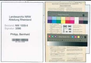 Entnazifizierung Bernhard Philipp , geb. 06.05.1893 (Maschinenmeister)