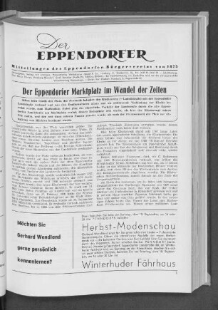 Der Eppendorfer Marktplatz im Wandel der Zeiten