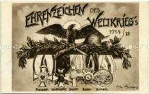 Inoffizielle Auszeichnungen für Mitglieder des "Deutschen Krieger Bundes 1914/18"