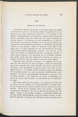 III - Teoría de los géneros