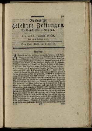 Ein und vierzigstes Stück, den 12ten October 1793.