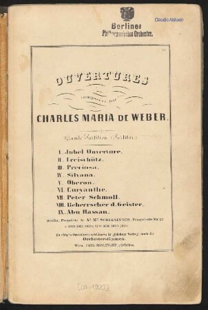 2: Ouverture : Der Freischütz