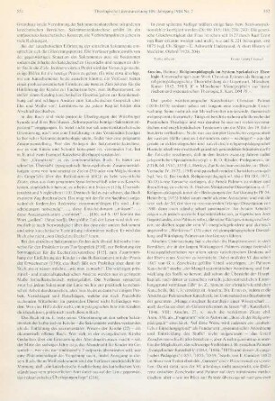 552-554 [Rezension] Anselm, Helmut, Religionspädagogik im System spekulativer Theologie