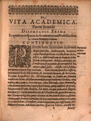 Vita academica ex Scriptura sacra descripta
