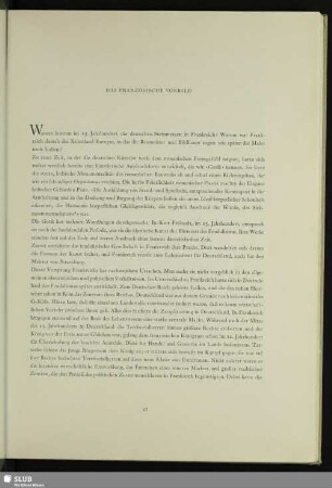 Das Französische Vorbild