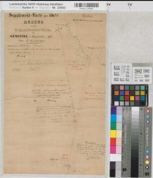 Ottenstein (Ahaus), Teilungssache Ottenstein, Bl. 1 Supplementkarte Ammeloe Flur 8