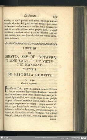 Liber III. De Chr[i]sto, Seu De Instauratione Salutis Et Virtutis Maximae