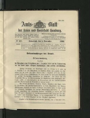 No. 167, 5. November 1904.
