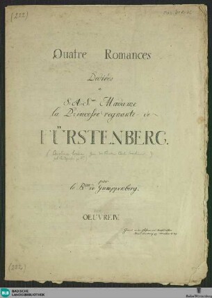 Quatre romances : Oeuvre IV