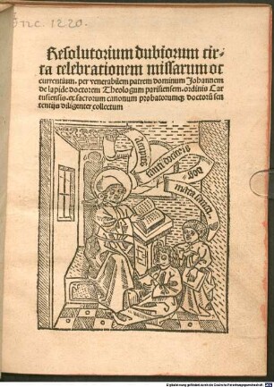Resolutorium dubiorum circa celebrationem missarum occurrentium