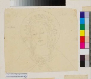 Madonna nach der Mitteltafel des Triptychons der Comfraternita della Giustizia von Fiorenzo di Lorenzo