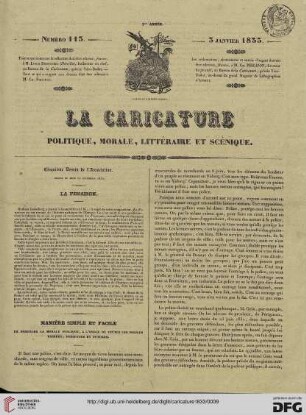 Numéro 113 (3 Janvier 1833)