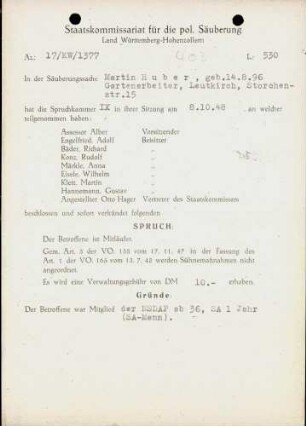 Huber, Martin