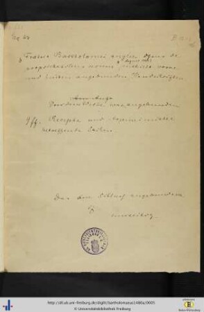 Bibliothekarische Eintragungen