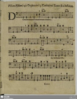 VII. Domine exaudi orationem meam auribus