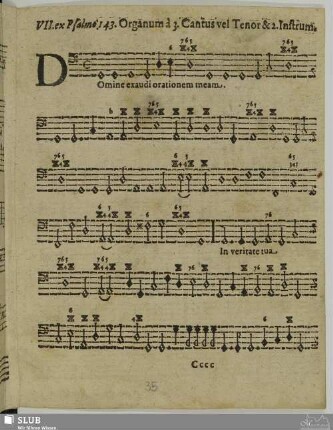 VII. Domine exaudi orationem meam auribus