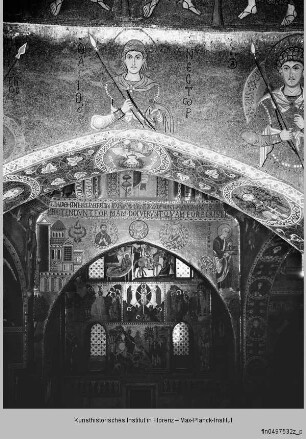 Bildprogramm des Palazzo dei Normanni : Heilige Theodor Tiro, Demetrius, Nestor, Merkurius von Saloniki, Nikolaus