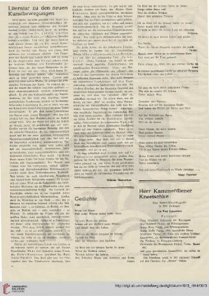 Literatur zu den neuen Kunstbewegungen