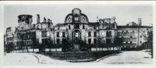 Das zerstörte Pädagogische Institut der Technischen Hochschule Dresden