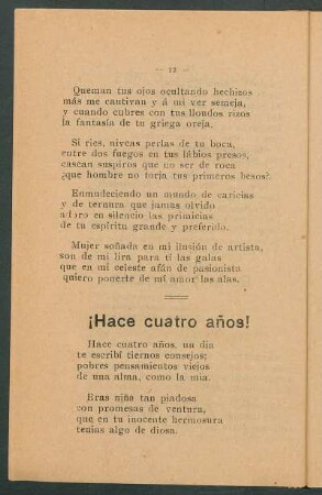 ¡Hace cuatro años!