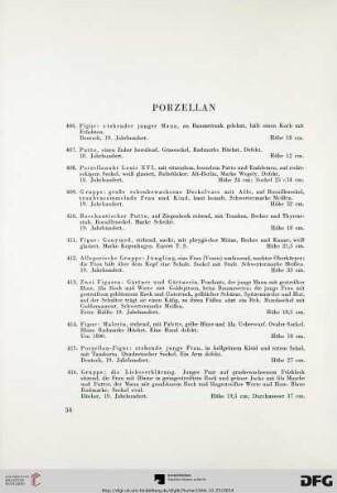 Porzellan (Nr. 406-481a)