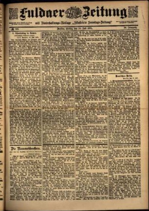 Ausgabe vom Freitag, den 19. Juli 1901.