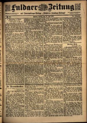 Ausgabe vom Freitag, den 19. Juli 1901.