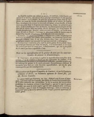 Note sur la saponification de la graisse de porc par les sous-carbonates de potasse et d'ammoniaque