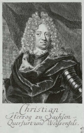 Bildnis Christian, Herzog zu Sachsen (-Querfurt)-Weißenfels
