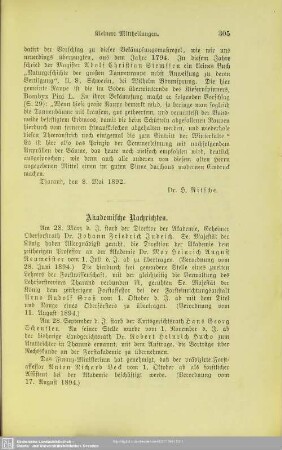 II.3.2 Akademische Nachrichten.