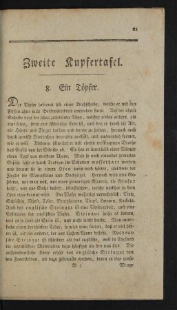 Zweite Kupfertafel.