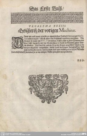 Problema XXXIII. Besichtritz der vorigen Machinae.