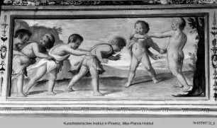 Friesfolge mit spielenden Kindern : Kinderspiel