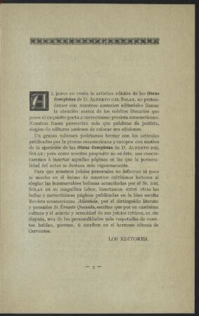 [Noticias de los editores]