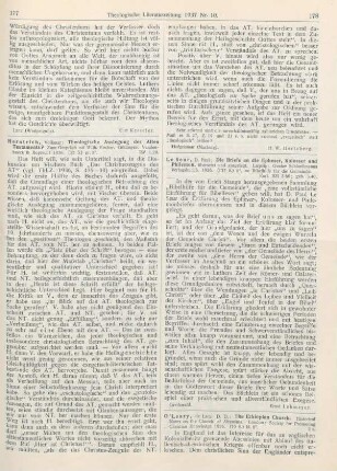 178-179 [Rezension] O'Leary, de Lacy, D. D., The Ethiopian Church