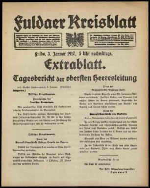 Ausgabe vom Mittwoch, den 03. Januar 1917.