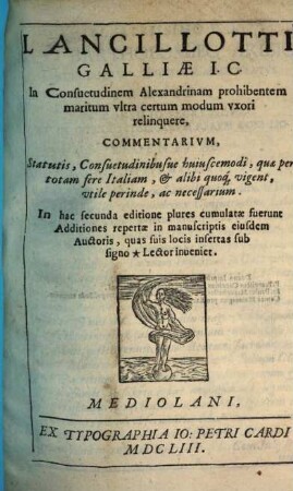 In consuetudinem Alexandrinam prohibentem maritum ultra certum modum uxori relinquere commentarius