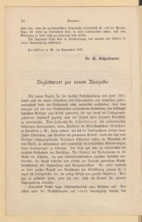 Begleitwort zur neuen Ausgabe