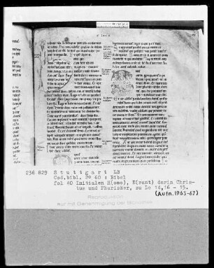 Bibel — Initiale E (rant), Folio 40 recto
