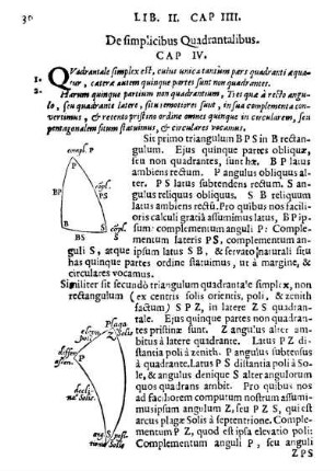 Cap. IV. De simplicibus Quadrantalibus.