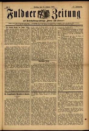 Ausgabe vom Freitag, den 11. Januar 1895.
