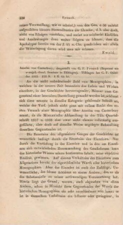 556-574 "Anselm von Canterbury", dargestellt von G.F. Franck